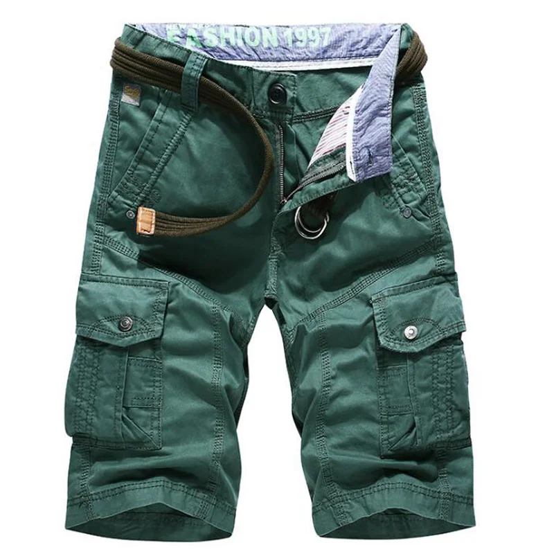 Новые мужские шорты Карго горячая Распродажа хлопковые повседневные мужские короткие штаны брендовая одежда мужские карго шорты