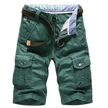 Новые мужские шорты Карго горячая Распродажа хлопковые повседневные мужские короткие штаны брендовая одежда мужские карго шорты