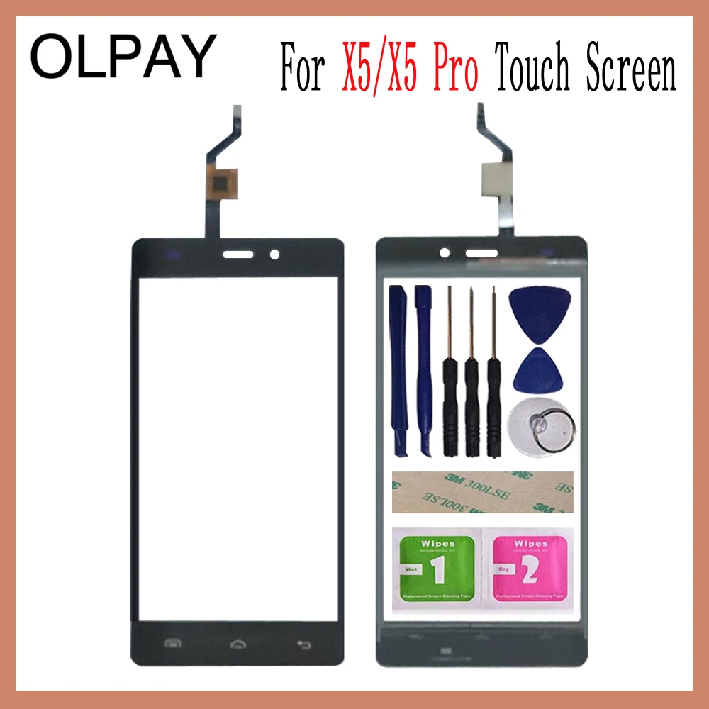 Тест OLPAY 5,0 ''телефон сенсорный экран Для Doogee X5 X5 Pro Сенсорный экран дигитайзер Панель переднее стекло объектив сенсор инструменты