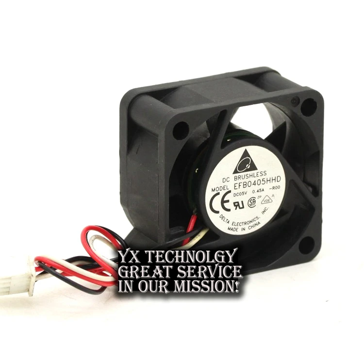 for Delta EFB0405HHD 4020 5V 0.45A 4CM 3-Wire Dual Ball Switch Fan