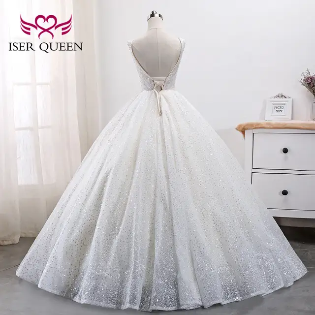 Arab Dubai Quality Wedding Dress 2019 New Arrival Crystal Beading