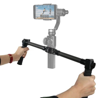 Углеродное волокно двойная ручка ручной комплект для Gimbal Zhiyun Crane Plus 2 V2 Feiyu a1000 a2000