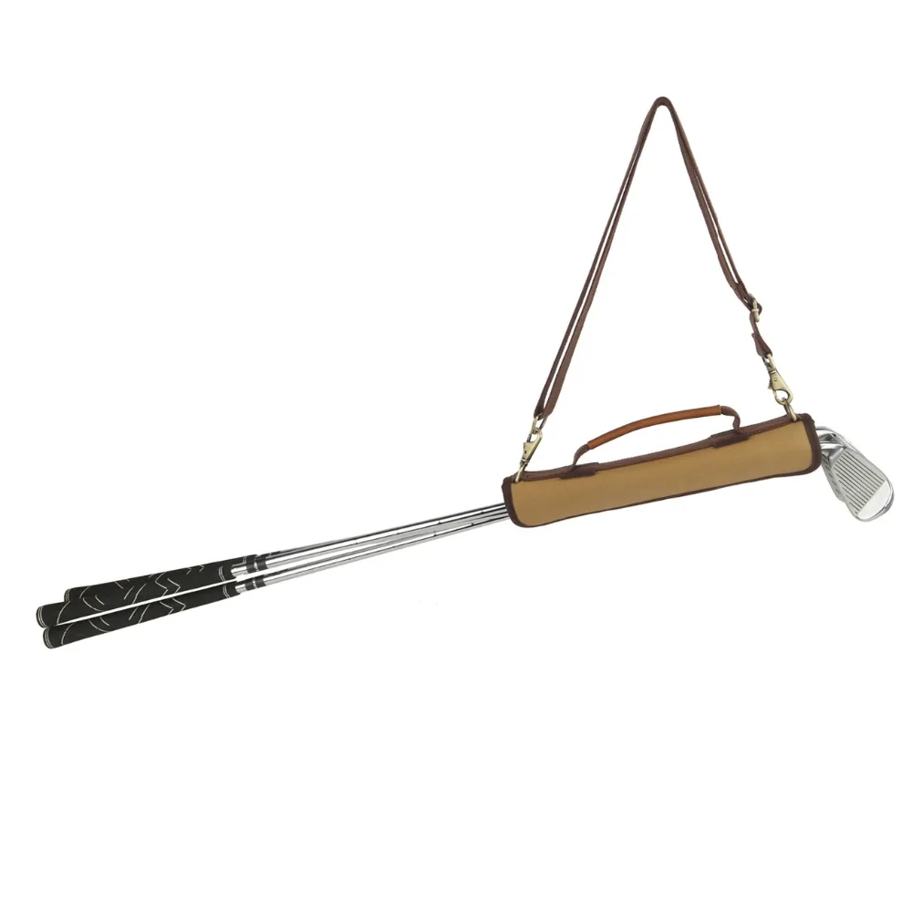 Tourbon تصميم خمر نوادي الجولف الناقل مبطن نوادي حماية تخزين قماش و جلد الغولف بندقية حقيبة حامل