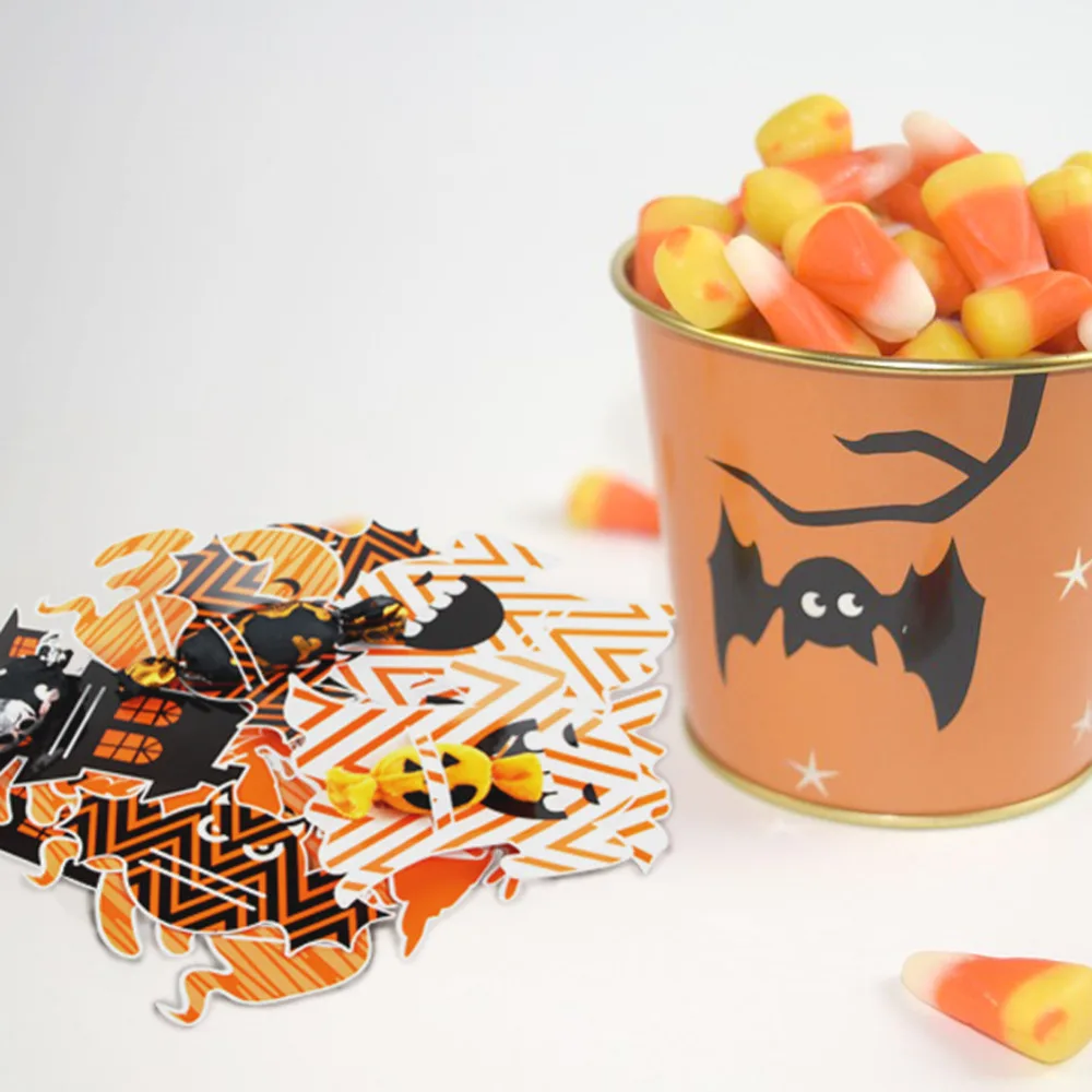 

Pack of 18 Creative Halloween Candy Bag Fun Treat Bags Snacks Toys or Trinkets Bag Halloween Festival Supplies