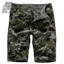 Одежда для мужчин лето COTOTN MID-RISEF MULTI-POCKET до колена шорты камуфляж повседневные тонкие однотонные прямые с принтом Новинка