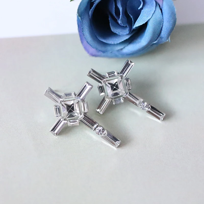 

VEYO Cross Design Crystal Stud Earrings for Woman Fashion Jewelry
