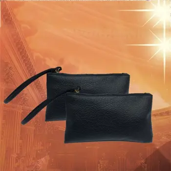 

Solid Simple Men Women Wallets PU Leather Bag Zipper Clutch Coin Purse Phone Wristlet Portable Handbag For Party Shopping