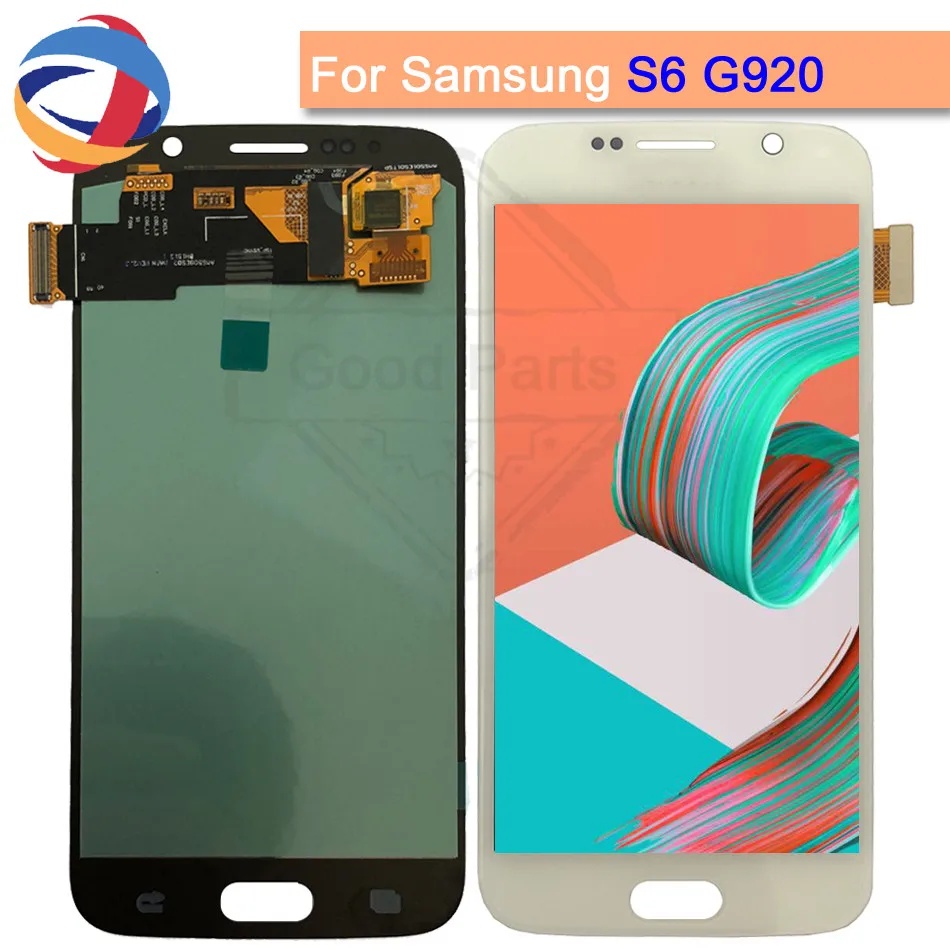 

5.1" AMOLED Display For Samsung Galaxy S6 G920 LCD With Touch Screen display G920i G920F G920W8 Digitizer Assembly Replacement