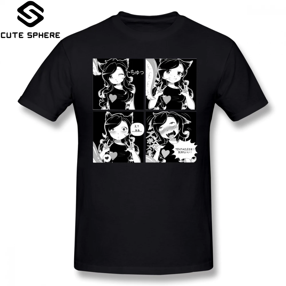 

Ahegao T Shirt Ahegao T-Shirt Short-Sleeve Graphic Tee Shirt Mens 100 Cotton Oversized Summer Fun Tshirt