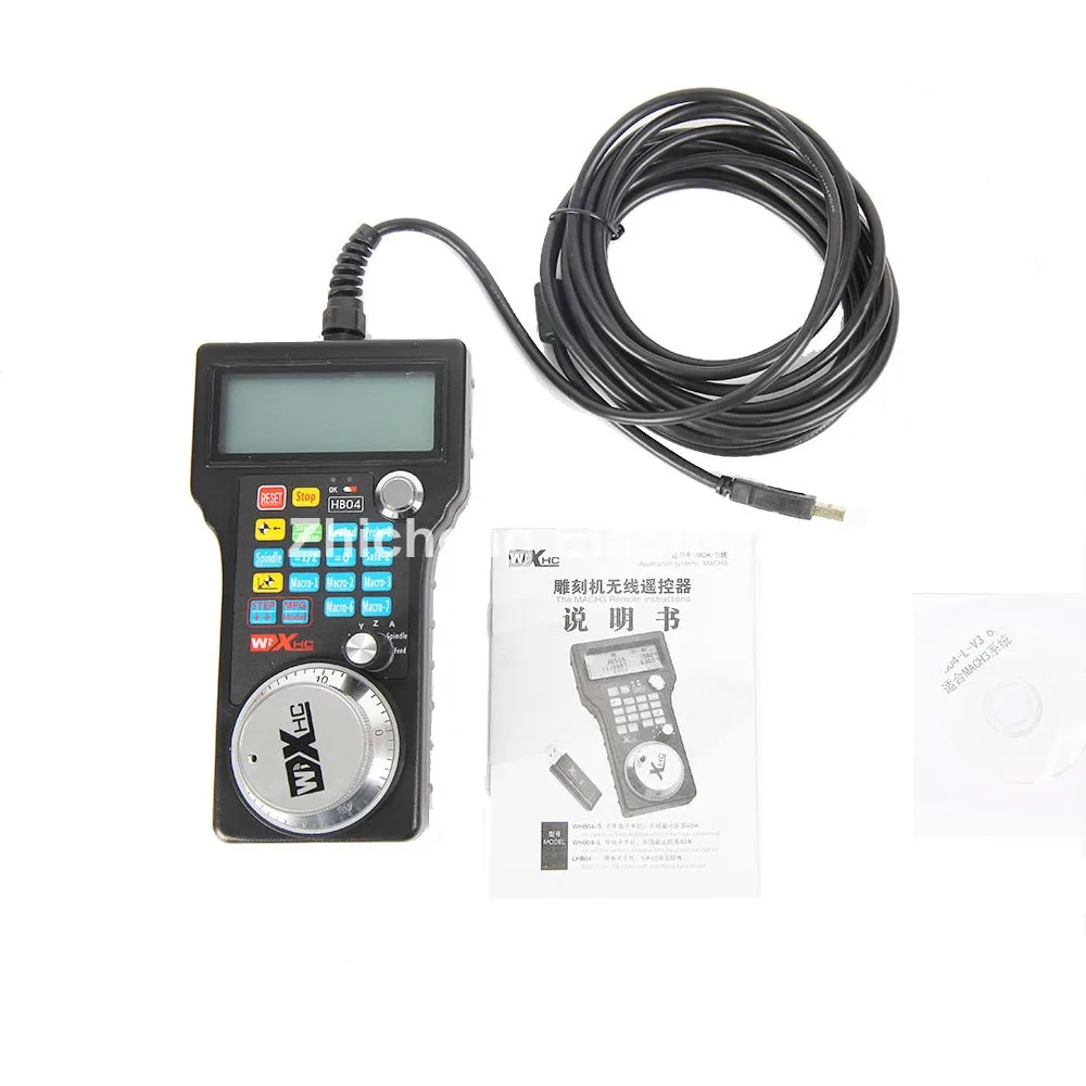 

Free ship! CNC Router Mach3 USB Handwheel 4 Axis Pulse 50 PPR Optical Encoder Generator MPG Pendant for 3040 engraver