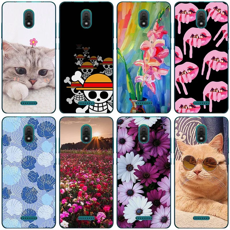 

Matte Soft TPU Case For Wiko Jerry 3 Jerry3 Case Silicone Frame Back Coque Cute Cartoon Painted Capa For Wiko View GO Case Cover