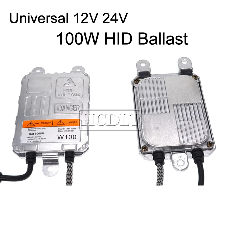 HCDLT High Power Universal 12V 24V 100W HID Ballast Block Ignition For Car Headlight Lamp Xenon H7 H1 H3 9005 HB4 H8 H11 HID Kit (11)