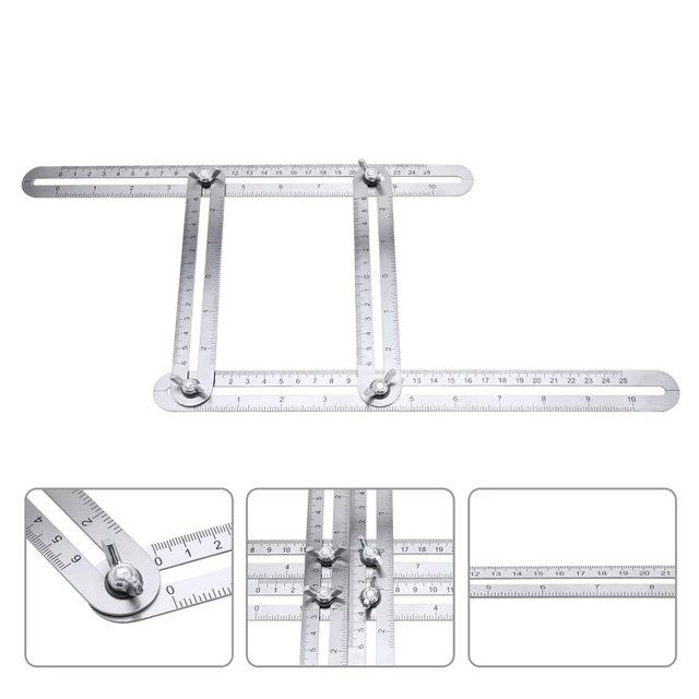 Stainless Measure Multi Angle Ruler Template Tool Measures All Stainless Measure Multi Angle Ruler Template Tool Measures All Angles Forms Izer