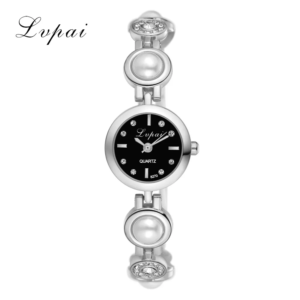 

LVPAI High Quality Rhinestone Stainless Steel Belt Quartz Women Watch Clock Luxury Temperament Watch Bracelet Exquisite Girl #B
