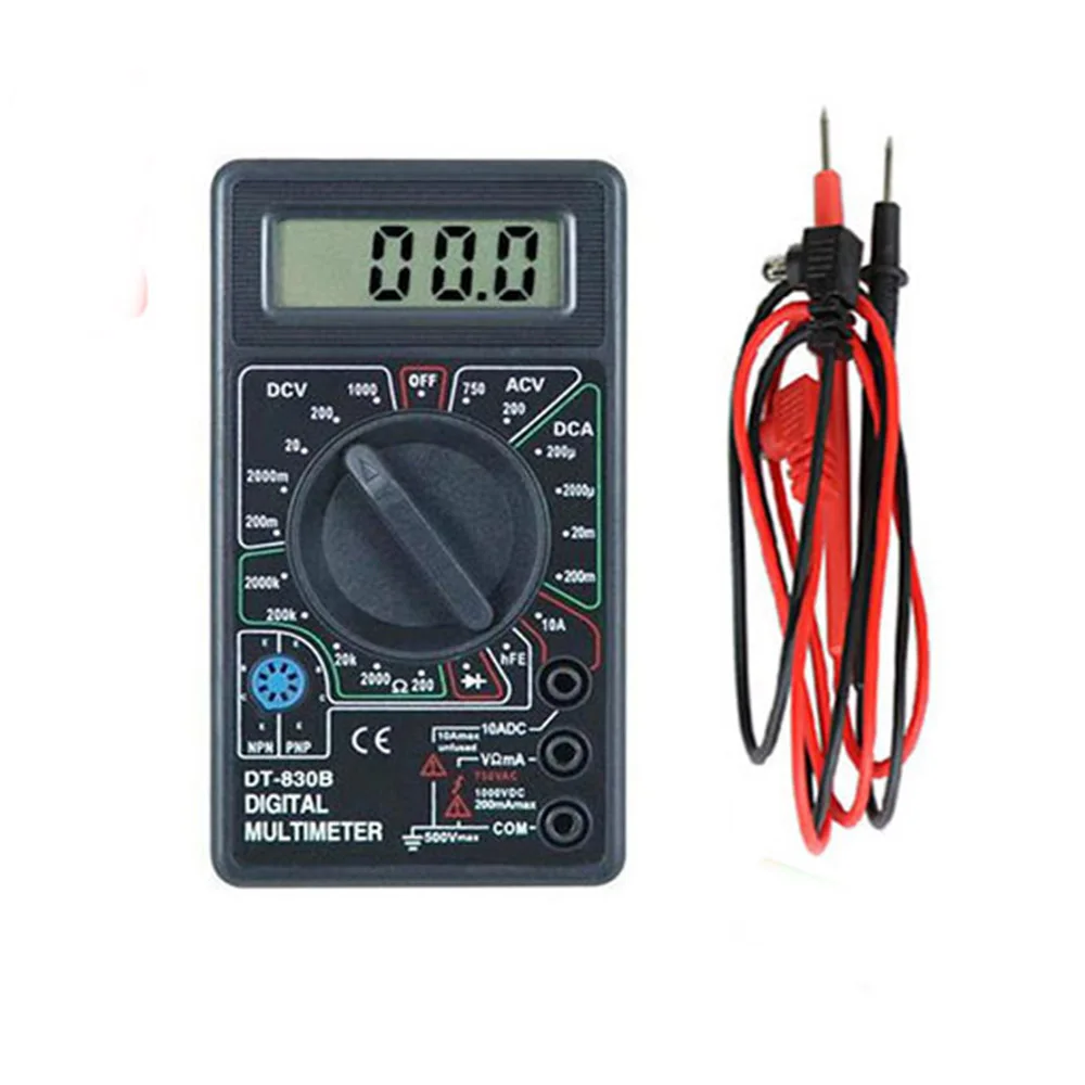 

LCD Digital DT-830B Voltmeter Ohmmeter Ammeter Multimeter Handheld Tester DT830B AC DC home tester