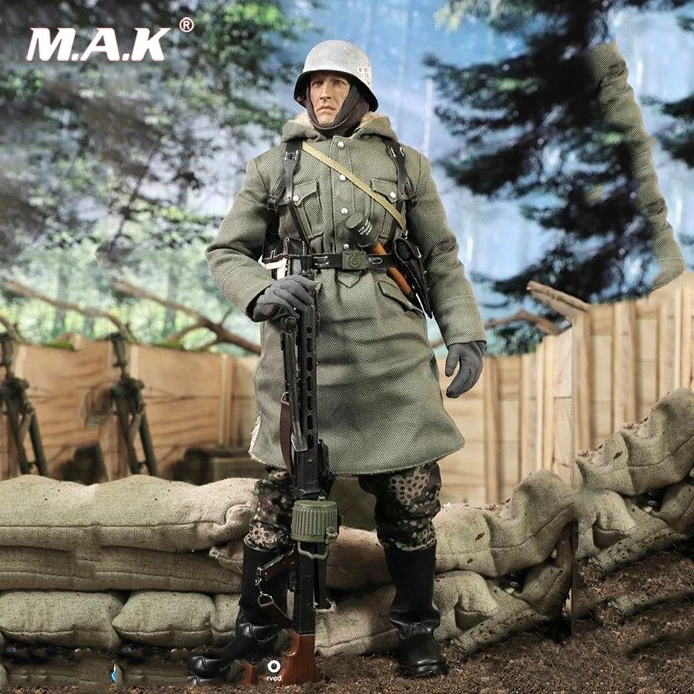 

For Collection 1/6 WWII SS-PANZER-DIYISION DAS REICH MG42 Guner Figure Display doll Model Toy full set with the figure body