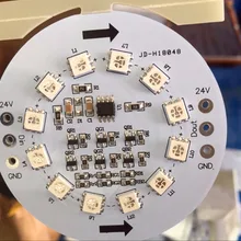 85 мм Диаметр DC24V WS2811 Пиксельная адресация PCBA для девочек 12 предметов в наборе, 5050 SMD RGB светодиодный; 2,88 W