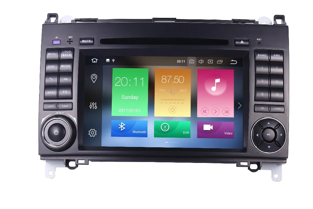 Автомагнитола 4 Гб + 64 ГБ Android 10 мультимедийный плеер для Mercedes Benz Sprinter 2500 3000 Vito Viano