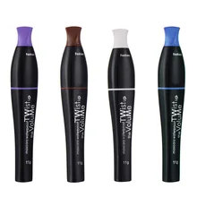 Fashion Brand Eye Lengthening Thick Curly Mascara Makeup Cosplay Colorful No Blooming Water Pro Cosmetic Makeup Tool 4 Colors