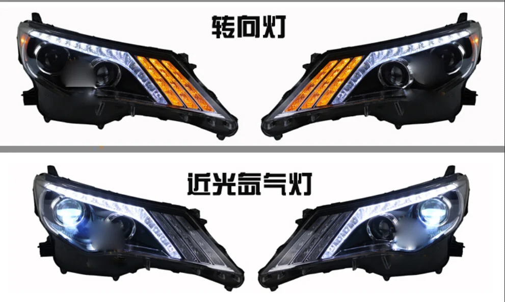 HID 2013 ~ 2015 автомобильный Стайлинг для фар RAV4 vios corolla camry Hiace tundra sienna yaris Tacoma Головной