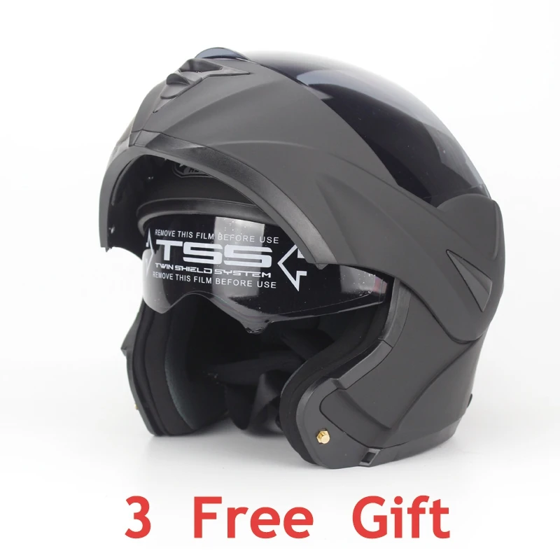 

Free Shipping cascos para motocross Dual Visor Modular Flip Up helmet motorcycle cascos para moto DOT approved
