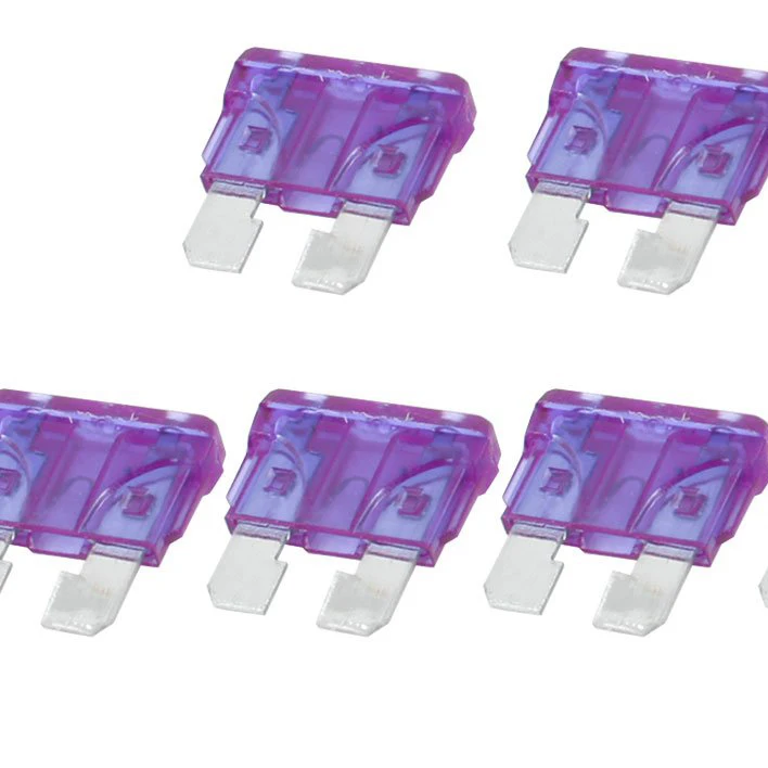 Wholesale 5X Car Blade Fuse 3A 3AMP Auto Fuses Caravan Purple 10 Pcsin Fuses from Automobiles