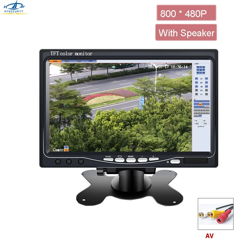yyyouji専用モニター 7 インチ 800*480 液晶モニター AV 画面とスピーカー CCTV モニター