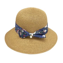 Summer Women's Straw Hat Loose Visor Collapsible Fisherman Hat Small Floral Bow Fisherman Hat Leisure Holiday Hat Summer Women's Straw Hat Loose Visor Collapsible Fisherman Hat Small Floral Bow Fisherman Hat Leisure Holiday Hat