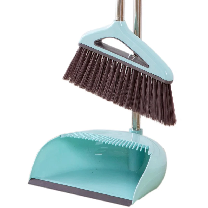 2pcs Set Latest Plastic Dustpan Soft Bristle Broom Thicken