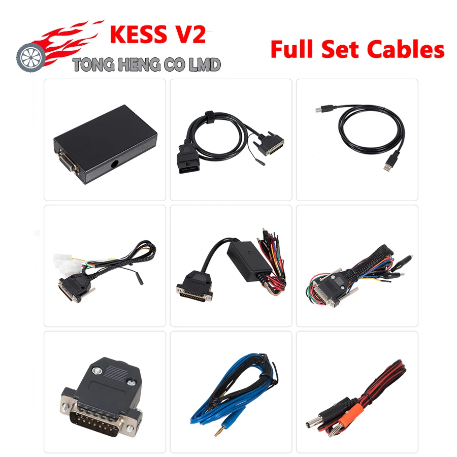 Полный комплект кабелей для кабелей Kess V2 V4.036 V4.024 V5.017 KESS