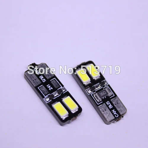 10X CANBUS T10 LED 4 SMD WARM WHITE LIGHTS ERRO FREE 194 168 W5W 2825 BULB LAMP источник света для авто eco fri led 10 t10 5050 smd 5 canbus w5w 194 168 2825