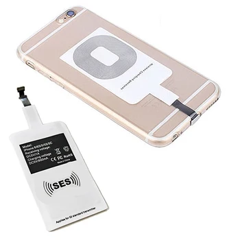 

100pcs Qi Wireless Charger Receiver Card Chip Adapter For Samsung HTC LG Micro USB 5pin iPhone 5 5c 5s se 6 6plus