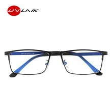 UVLAIK, модные деловые очки, оправа для мужчин, металлические, анти-голубые лучи, компьютерные очки, очки, радиационные, устойчивые, оптические очки