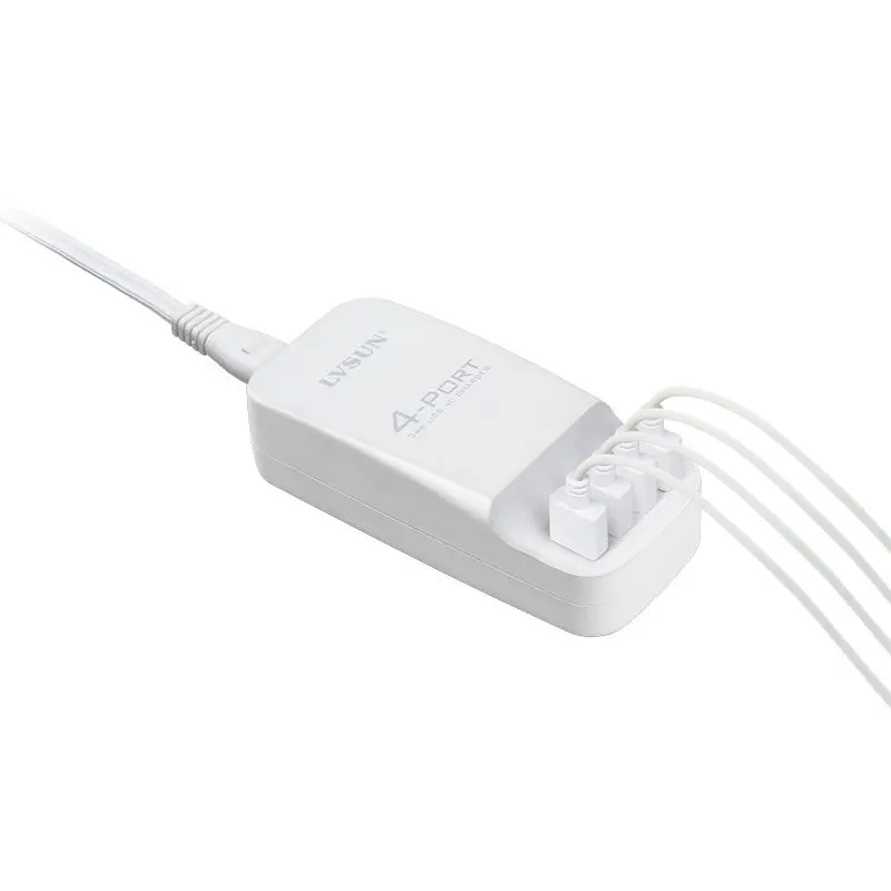Настольное зарядное устройство 34 Вт с 4 USB портами для iPhone 6 5s 5c 4s iPad Samsung Galaxy S6 S4 XIAOMI