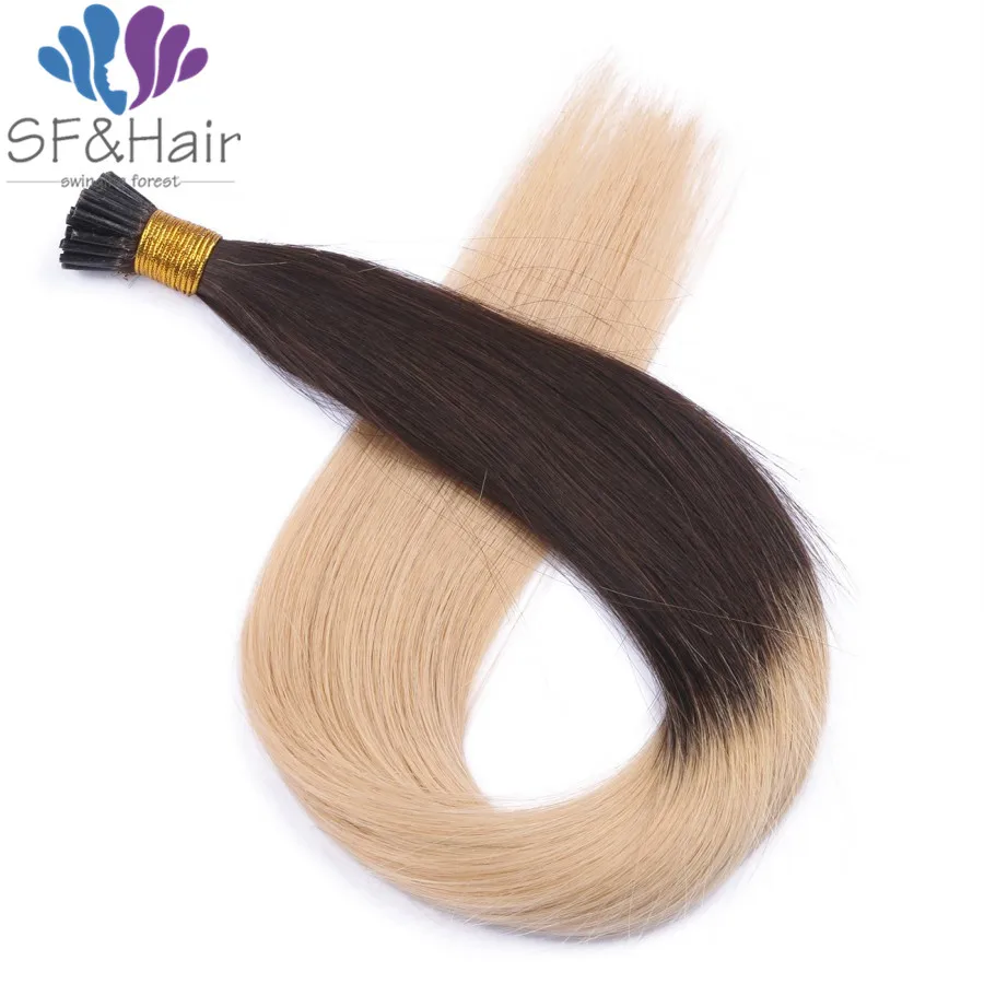 Ombre I Tip font b Hair b font Extensions Balayage Highlight Dark Brown Roots Color 2