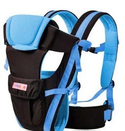 Детский рюкзак, переноска для младенцев, Детские подтяжки, дышащие, многофункциональные, передние, детские, удобные - Цвет: baby carrier blue