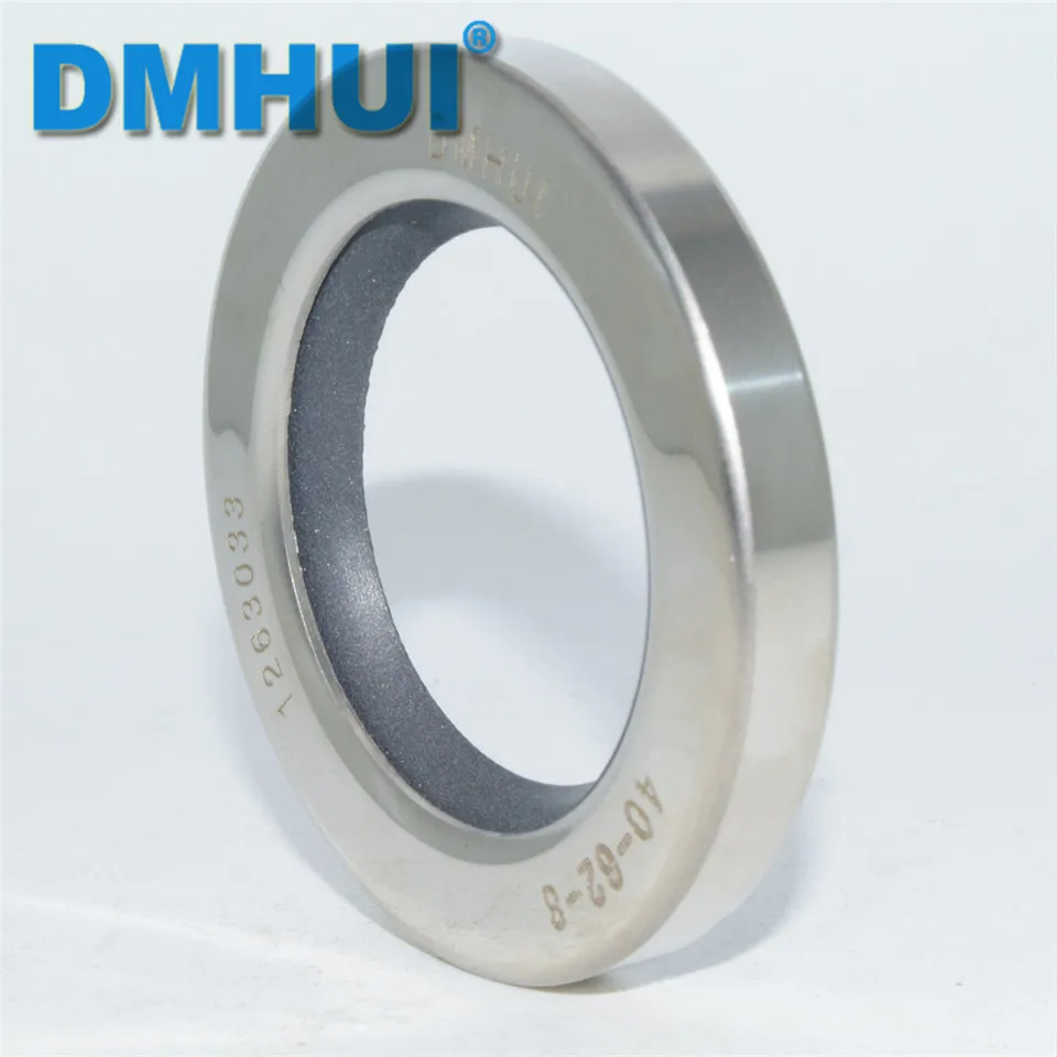 DMHUI Brand Single lip rotary screw air compressor stainless steel PTFE oil seals 40*62*8/40x62x8 ISO 9001:2008 40*62*8mm