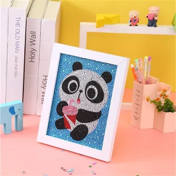 

EverShine 5D Diamond Painting Special Shape Cartoon Diamond Embroidery Embroidery Panda Picture Of Rhinestones Diamond Mosaic