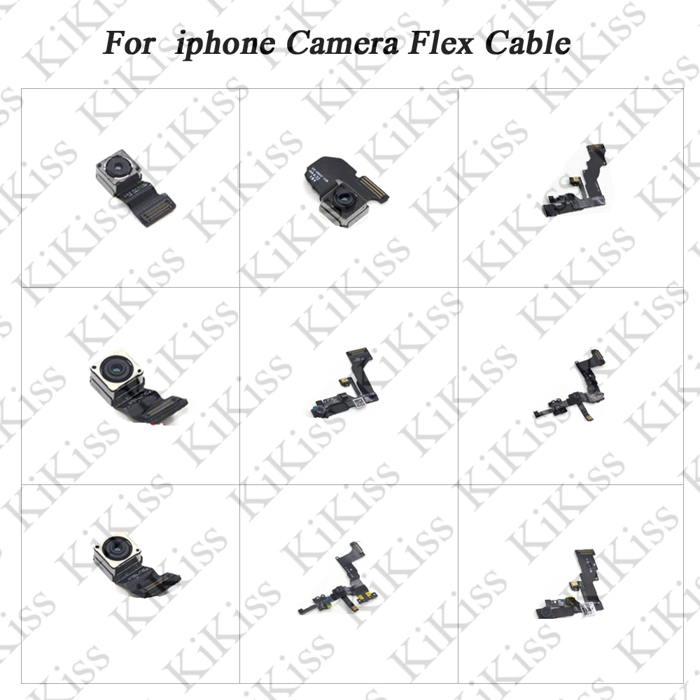 KiKiss Новый гибкий кабель задней камеры для iphone 6s Plus 7 5SE 5C 5 4S 5S 8 модуль передней