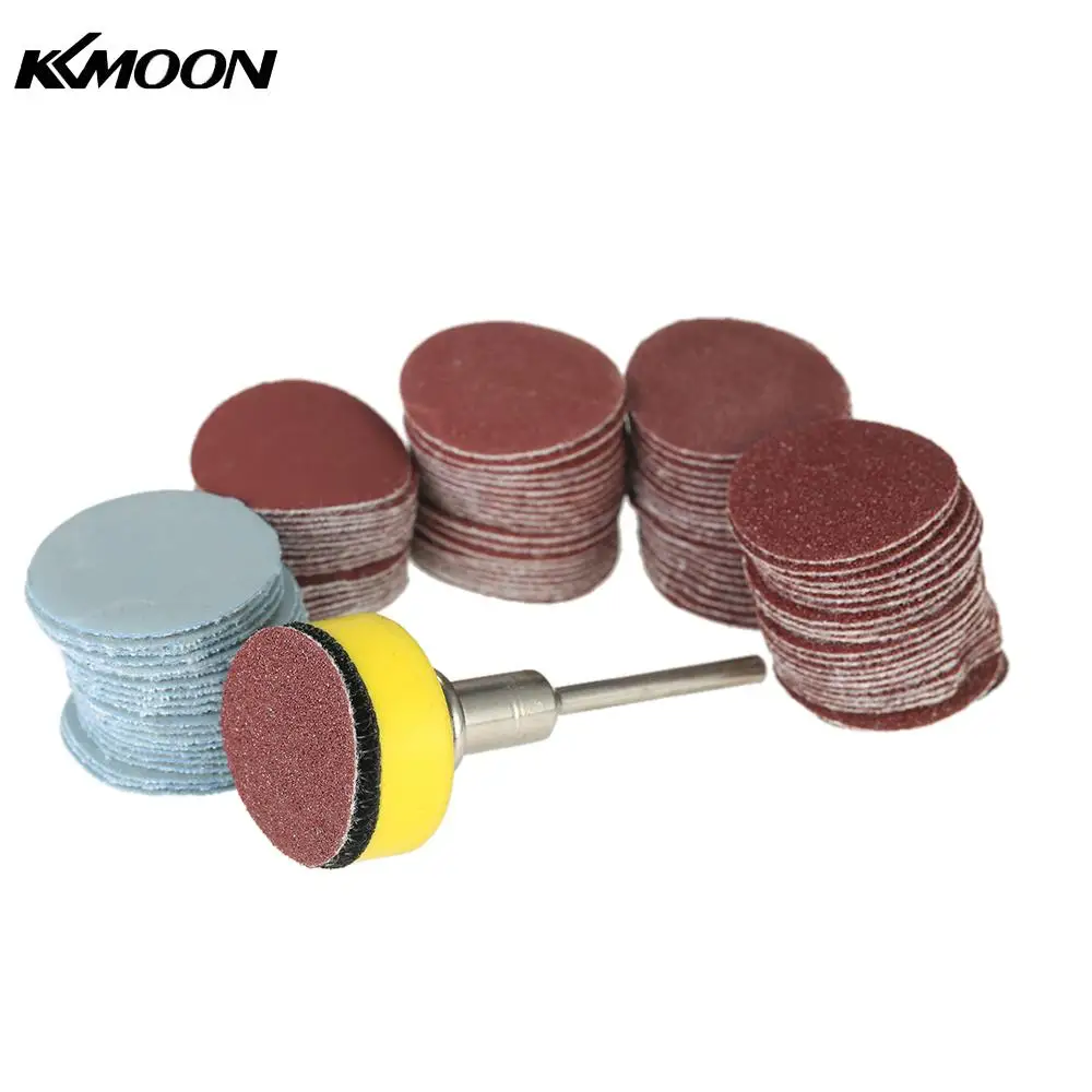 100PCS 25mm 1 inch Sander Disc Sanding Disk 100 3000 Grit Paper with