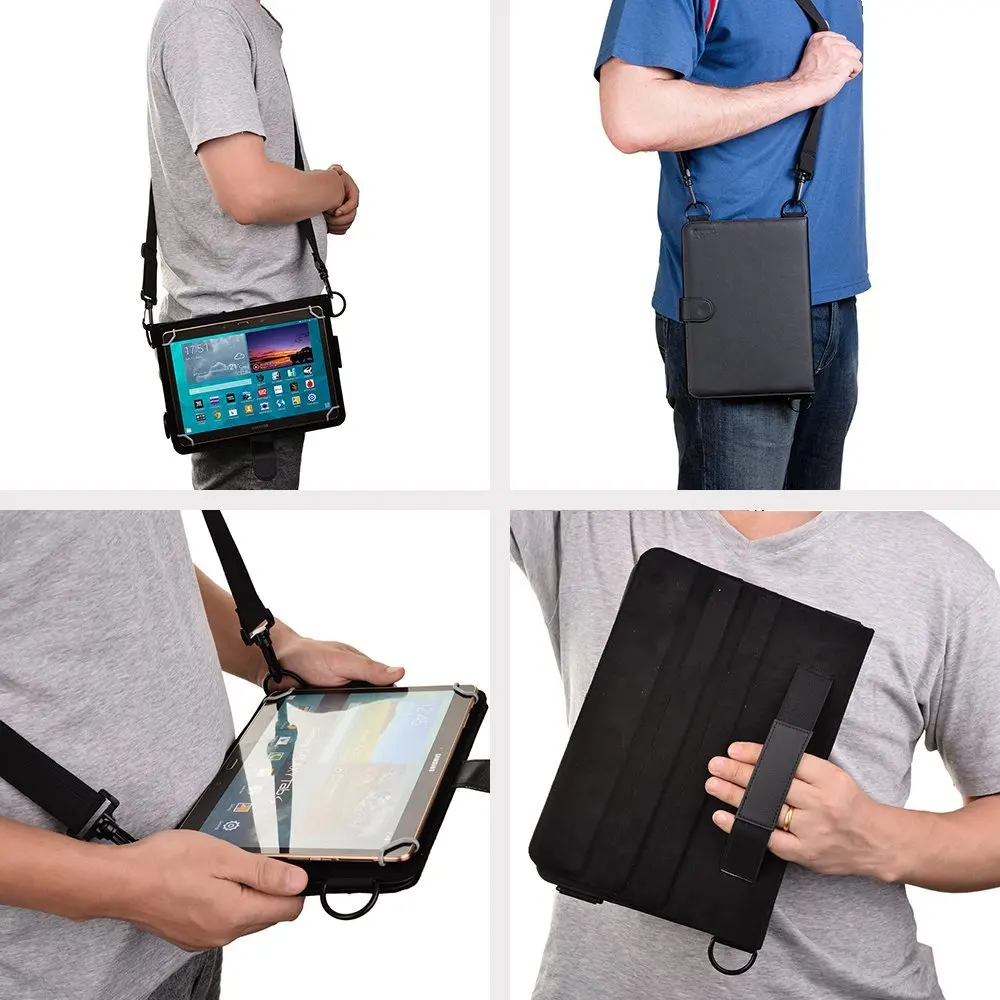 For Icemobile G10 Tablet Travel Portfolio Case W Hand For Icemobile G10 Tablet Travel Portfolio Case W Hand