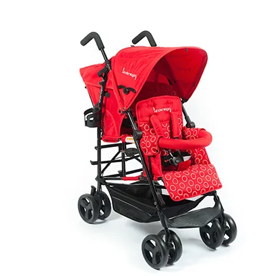 0-36 месяцев, складная детская коляска для новорожденных, для близнецов, детская коляска, легкая, складная, может лежать, портативная, США, детская коляска - Цвет: Red- with cup hol
