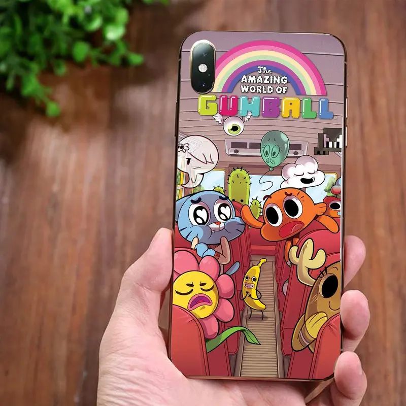 Аниме ТВ удивительный мир Gumball Мягкий ТПУ силиконовый чехол для телефона iPhone 11Pro MAX 5 5S 8 7Plus 6 6splus X XS мультяшный чехол