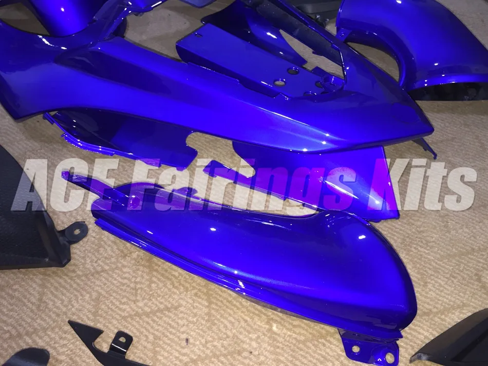 Мотоциклетный вставной обтекатель подходит для YAMAHA YZFR1 07 08 YZF R1 2007 2008 YZF1000 ABS Обтекатели набор на заказ синий глянцевый