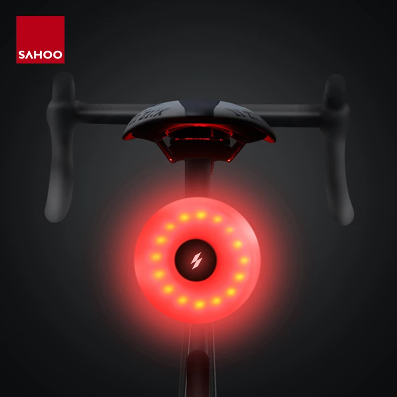

Sahoo 711440 Waterproof Strap-On Red LED Safety Rear Bike Tail Light USB Rechargeable For Cycling Bicycle Running Dog Collar Pet