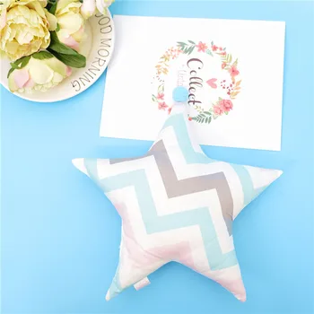 

Nordic Style Baby Comfort Sleeping Pillow Cotton Stars Kids Head Support Pillow Cushion Baby Shaping Pillow Prevent Flat Head