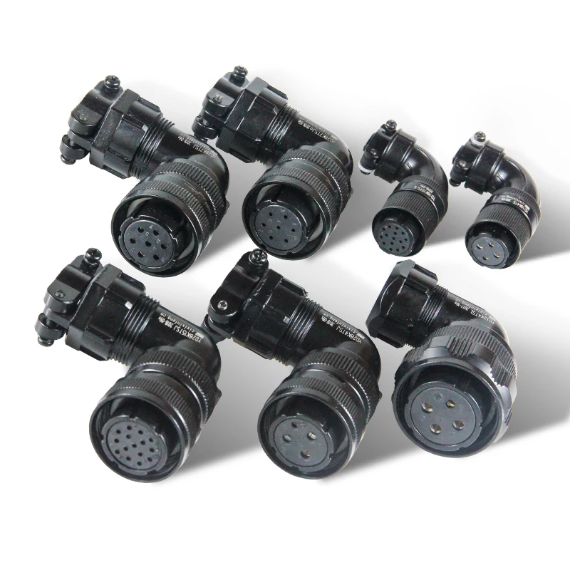 

Servo Motor Connector Aviation Angle Plug Socket YD32 YD28 YD18 4Pin 7Pin 15Pin Waterproof for Fanuc Mitsubishi Mege Maxsine