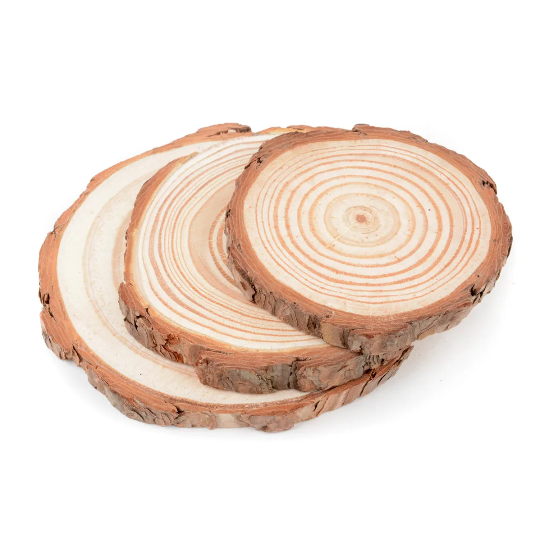 Natural Wooden Slice Cup Mat Coaster Tea Coffee Mug Drinks Round Holder Random