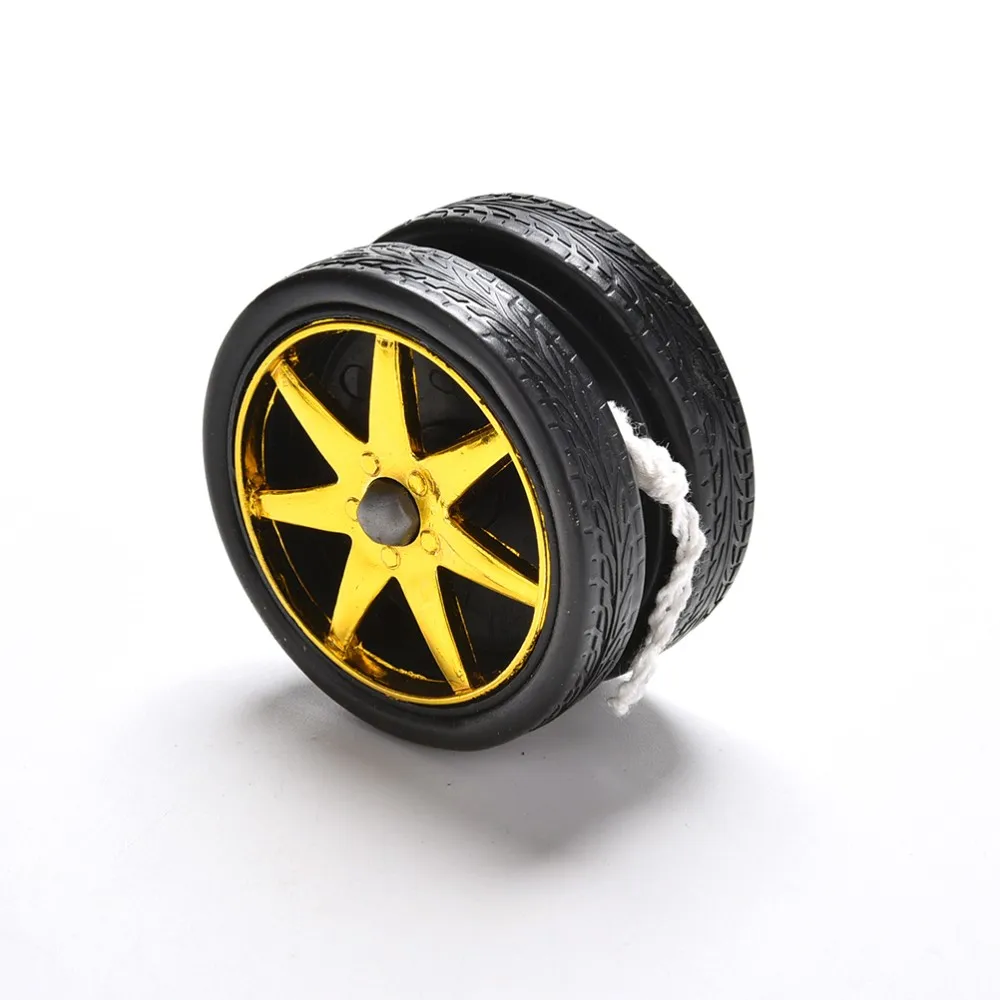 1 шт. Pro Гальваническое YoYo колесо для бисера форма подшипника струны трюк детская игрушка подарок произвольный цвет
