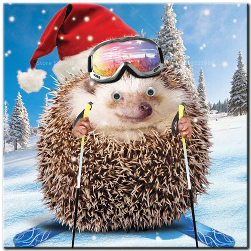 DIY الماس التطريز 5D كامل مربع الماس اللوحة القنفذ التزلج عبر غرزة الصور من الراين فسيفساء ديكور C1021